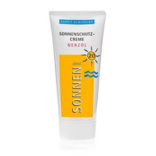 Sun cream with mink oil factor 20