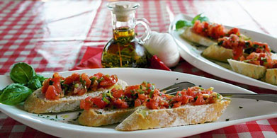 Bruschetta. Sabor italiano.