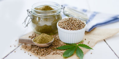 Proteína de cáñamo en polvo. Una sana alternativa