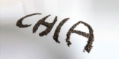 Semillas de chía en la cocina