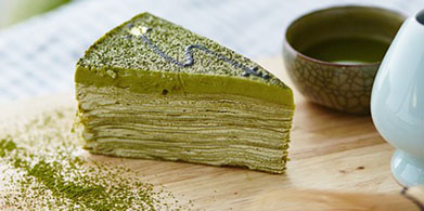 Té matcha en la cocina