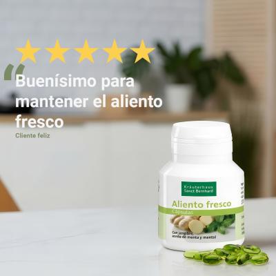 Aliento Fresco - Jengibre, Aceite de menta y Mentol