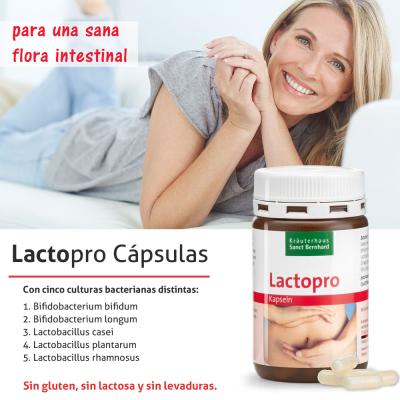 Cápsulas probióticas LactoPro