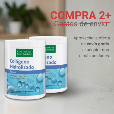 Colágeno hidrolizado con Ácido Hialurónico, Magnesio y Vitamina C