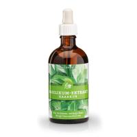 Hair tonic with basil extract