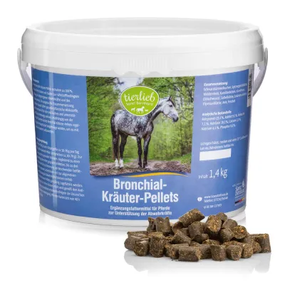 Pellets de hierbas bronquiales para caballos