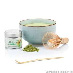 Set Té Matcha com batidora de bambú